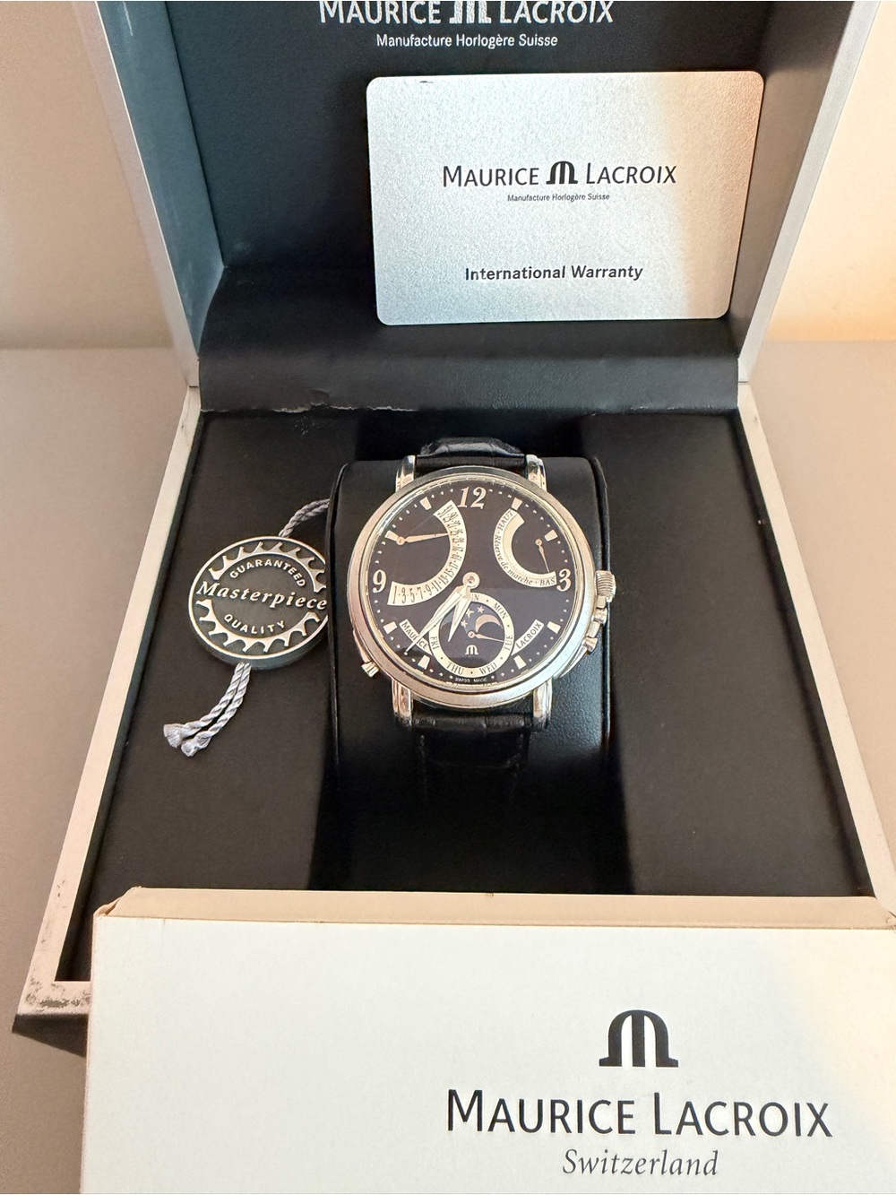 Maurice Lacroix Masterpiece MP7078 43mm Moon Phase Retrograde ML104 Full set - Picture 9 of 9